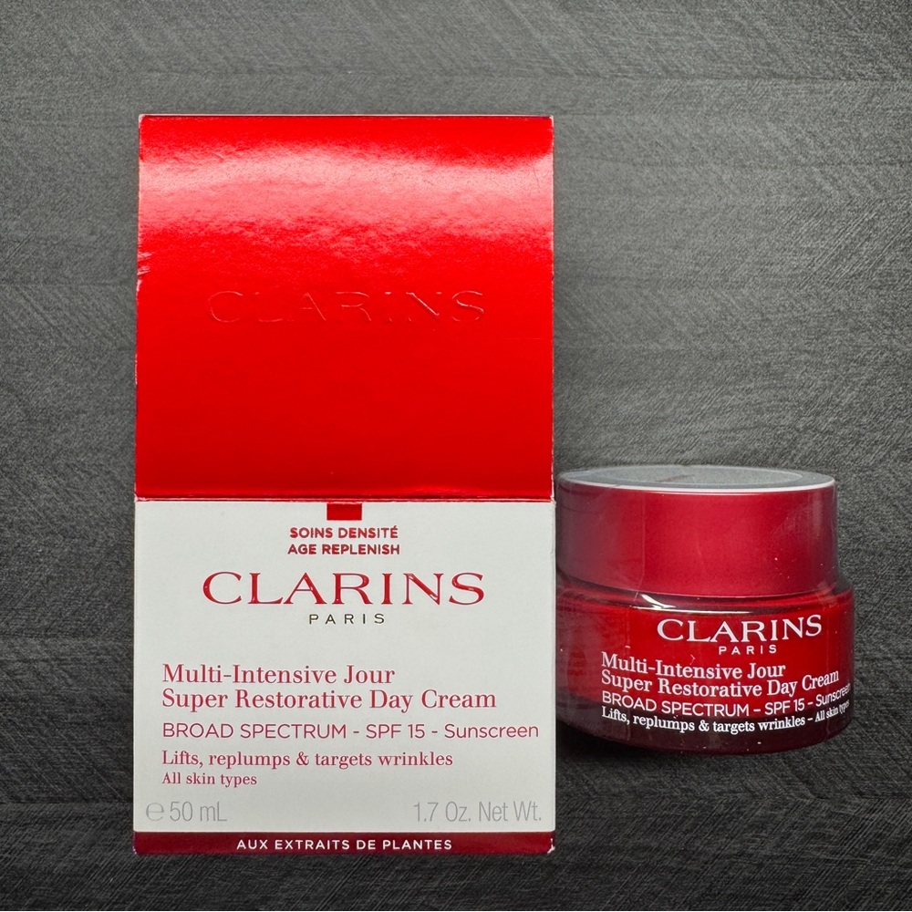 Clarins Multi Intensive Jour Super Restorative Day Cream Spf 15 /50ml NIB Sealed